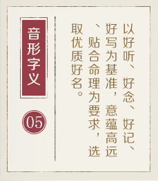 金华起名字哪家好-起名流程五